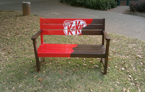 ad on benches