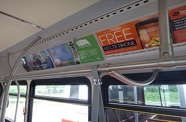bus interior ads