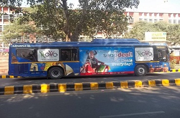 bus wrap advertisement