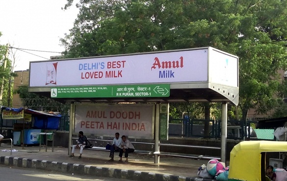 bus shelter punjab advertisement